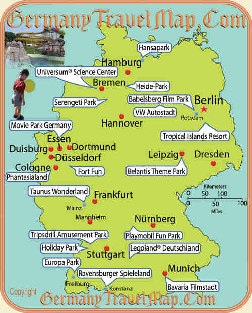 Germany Theme Parks Map